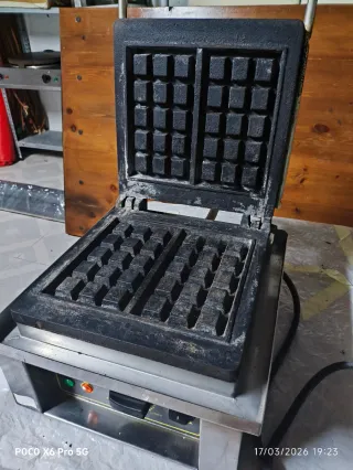 Máquina de Gofres Acero Inoxidable