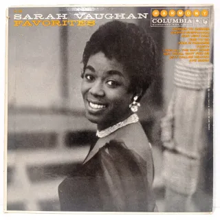 Sarah Vaughan Favorites LP 1959 Jazz.
