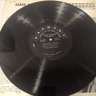 Sarah Vaughan Favorites LP 1959 Jazz.