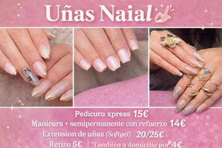 Servicios de Uñas y Pedicura Naial