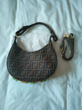 Bolso Monograma Marrón y Dorado