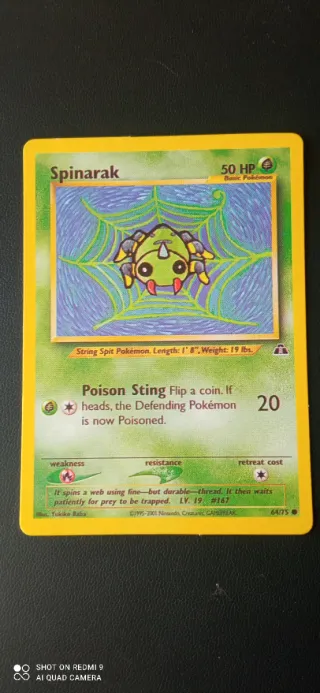 Carta Pokémon Spinarak 64/175