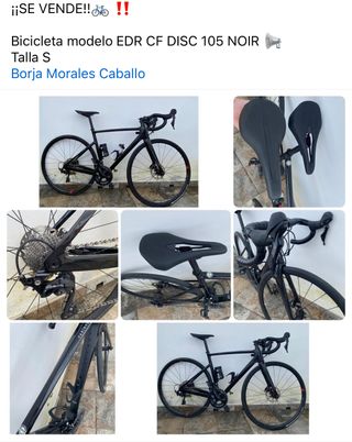 Bicicleta EDR CF DISC 10 Talla S