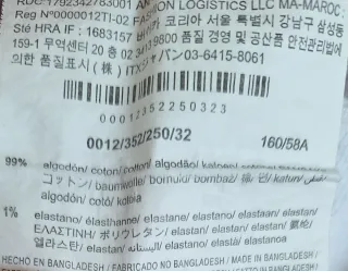 Pantalón Bershka Blanco Cropped Flare Talla XS