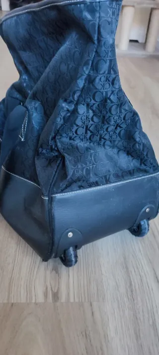 Bolso viaje logo Calvin Klein negro