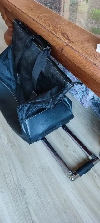 Bolso viaje logo Calvin Klein negro