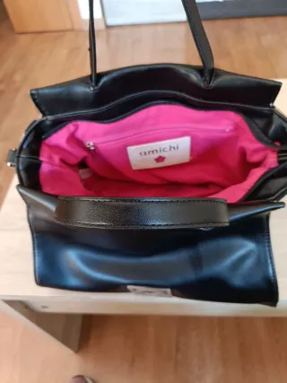 Bolso Amichi Negro y Beige