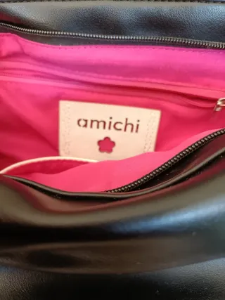 Bolso Amichi Negro y Beige