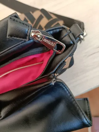 Bolso Amichi Negro y Beige