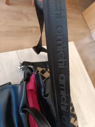 Bolso Amichi Negro y Beige