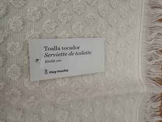 Pack 6 Toallas Baño Muy Mucho Beige Algodón