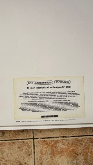 MacBook Air M1 2020 Plata