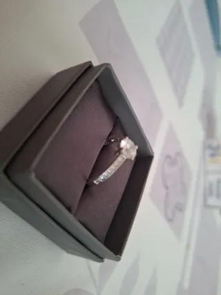 Anillo Swarovski Plata Talla M