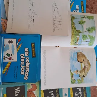 LOTE 150 CUADERNOS DIBUJO Y CALIGRAFIA.