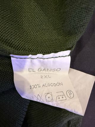 Jersey El Ganso Verde Talla XXL.