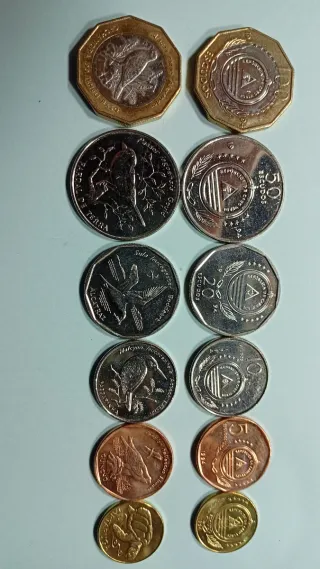 Serie Monedas Cabo Verde 1994 Pájaros
