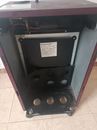 Estufa de gas Obergozo negra