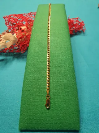 Pulsera Oro 18kl Barbada 19cm