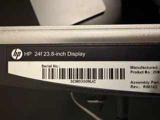 Monitor HP 24f Negro y Plateado