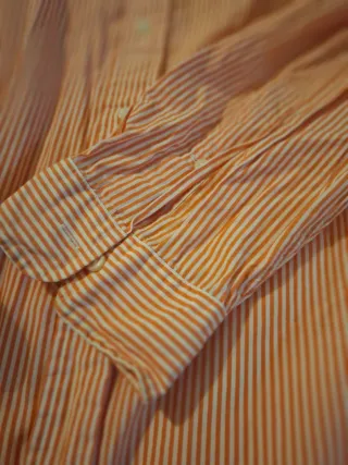 Camisa Polo Ralph Lauren Naranja Rayas