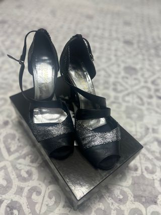 RODA DANCE Scarpe Nere e Argento