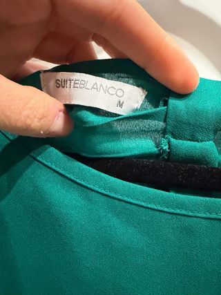 Blusa verde de manga corta