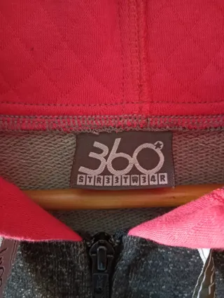 Sudadera 360 Negra y Rosa Talla M