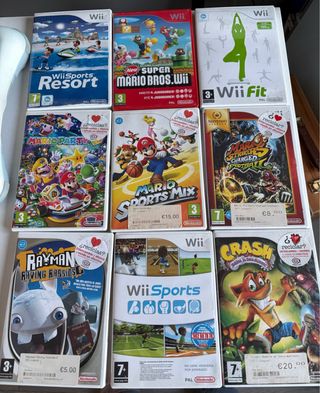 Nintendo Wii con juegos y accesorios
