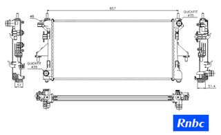 Radiador CITROEN Jumper 3.0 HDi 06-