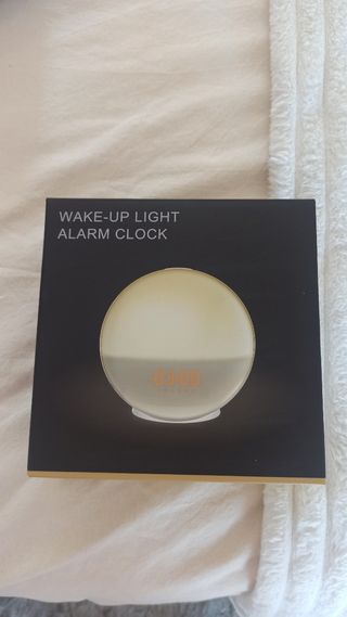 Despertador Amanecer Luz Blanca y Naranja