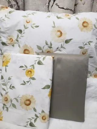 Jogo de cama 100% algodão com toque acetinado