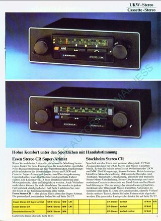 Autoradio Blaupunkt Essen Stereo Anni '70