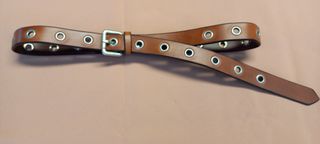 Cintura vero cuoio di colore cognac donna