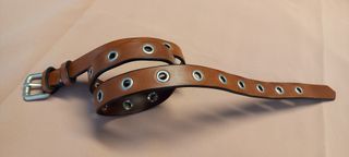 Cintura vero cuoio di colore cognac donna