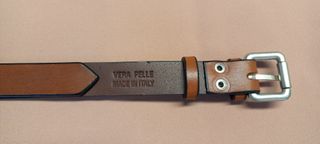 Cintura vero cuoio di colore cognac donna