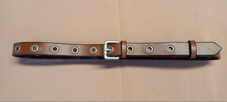 Cintura vero cuoio di colore cognac donna