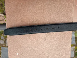 Cinturón Amiri Negro y Plateado