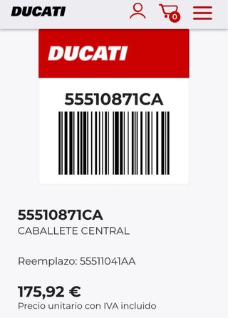 Caballete Central Original Ducati Multistrada