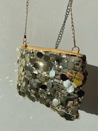 Bolso lentejuelas dorado