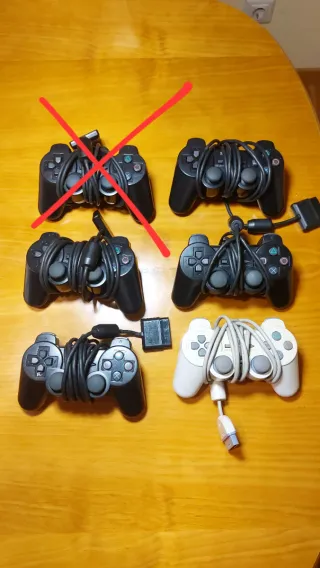 MANDOS PS2 LOTE DE 5