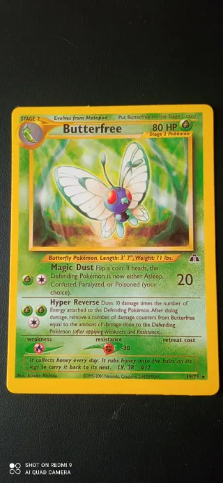 Carta Pokémon Butterfree 19/75