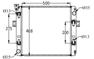 Radiador de Carretilla TOYOTA (2 x Oleo)