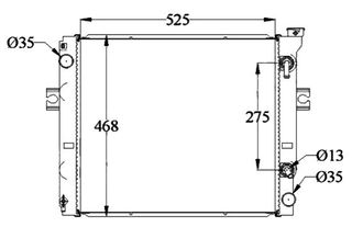 Radiador de Carretilla TOYOTA