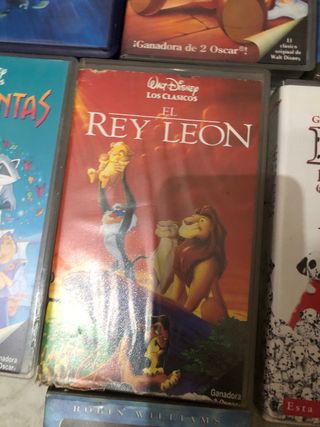Lote 10 Cintas VHS Disney Clásicos