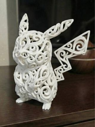 Figura Pikachu Pulso Eléctrico Estilo Voronoi