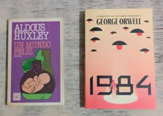 Lote 4 Libros: 1984, Un Mundo Feliz y Julio Verne.