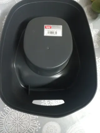 Orinal bebé gris con dibujo de oso nuevo