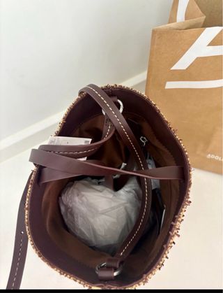 Bolso Adolfo Dominguez Beige y Marrón