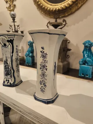 Jarrones de cerámica holandesa