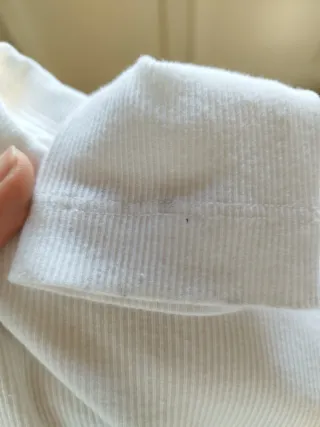 Camiseta blanca manga larga